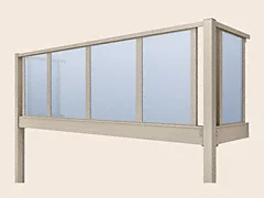 LIXIL リクシル(トステム)のバルコニー ビューステージHスタイル パネル 単体 柱建て式