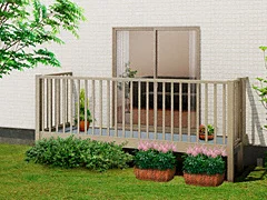 LIXIL リクシル(トステム)のバルコニー ビューステージFスタイル 単体 庭置き式
