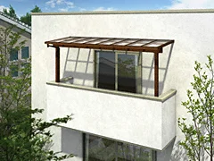 YKKAPのバルコニー屋根 サザンテラス (フレーム仕様) 屋根タイプ 単体