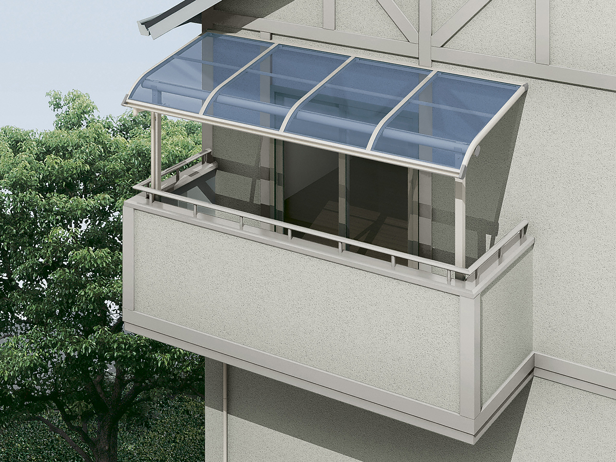YKK 躯体式バルコニー屋根 ソラリア Bタイプ 柱奥行移動タイプ 3間×9尺