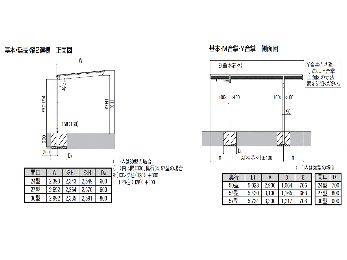 時間指定不可 エクステリア ガーデン FelijuネスカF レギュラー 基本 24-54型 標準柱H22 ポリカーボネート