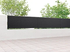 LIXIL(リクシル)のフェンス フェンスAB YL1型 横ルーバー1 高尺タイプ ダスクグレー色
