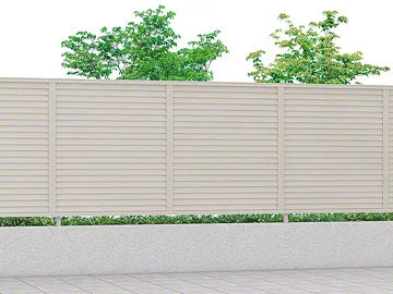 プレスタフェンス 8型 横ルーバー-LIXIL(TOEX) - フェンス・柵なら 