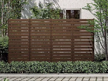 リレーリア フェンス3型 木調色-YKKAP - フェンス・柵ならエクスショップ