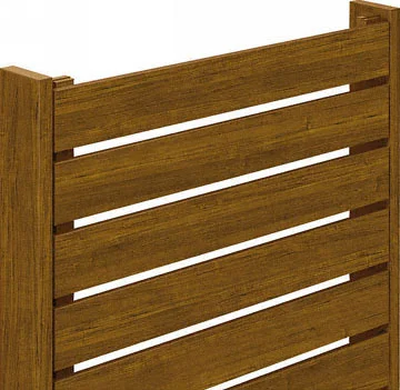 リレーリア フェンス3型 木調色-YKKAP - フェンス・柵ならエクスショップ