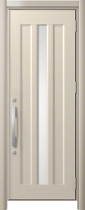 リシェント3 C12N型 アルミ仕様(アルミ色) 片開き シャイングレー 標準幅×標準高さ -玄関ドアならエクスショップ