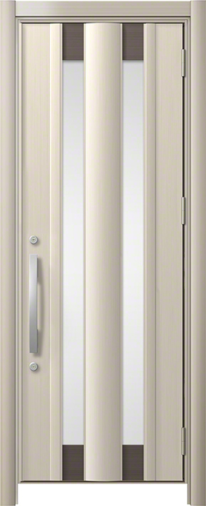 リシェント3 C14N型 アルミ仕様(アルミ色) 片開き シャイングレー 標準幅×標準高さ -玄関ドアならエクスショップ