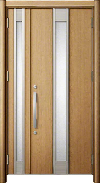リシェント3 M77型 断熱仕様k4型(木目調) 親子 クリエラスク 標準幅×標準高さ -玄関ドアならエクスショップ