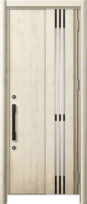 リシェント3 M83型 断熱仕様k4型 採風タイプ(木目調) 片開き エクリュアイボリー 標準幅×標準高さ -玄関ドアならエクスショップ