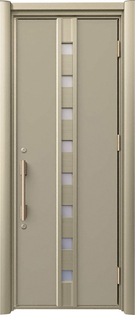 三協アルミの玄関ドア ノバリス B11 K2仕様(アルミ色)　片開きタイプ [シャンパングレイ]