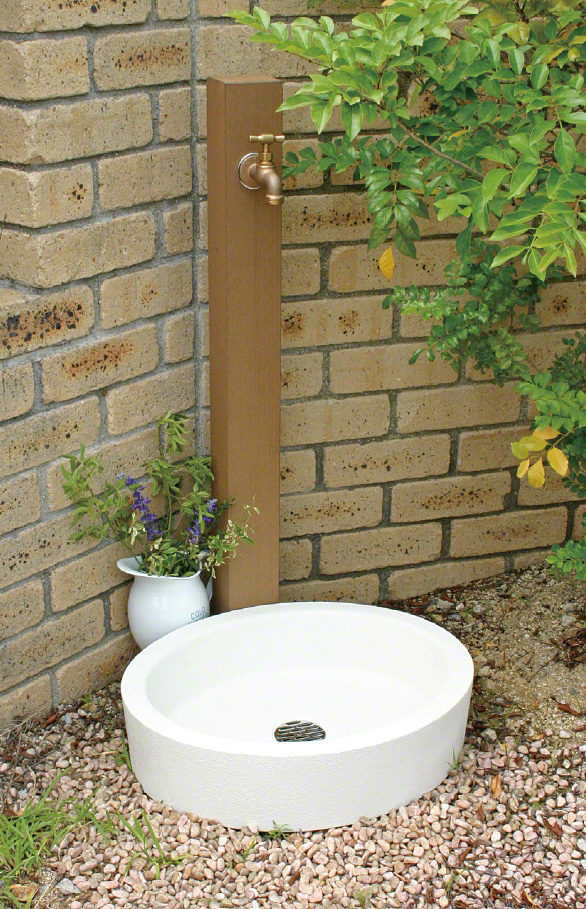 立水栓ユニット レヴウッドタイプ-ニッコーエクステリア 立水栓・ガーデンシンクならエクスショップ