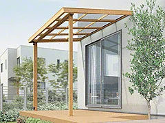 LIXIL(リクシル)のテラス屋根 シュエット 積雪50cm対応 テラスタイプ 単体