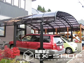 LIXIL リクシル(トステム)のカーポート テールポートシグマ  ワイドタイプ  積雪〜50cm対応 施工例