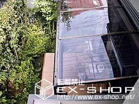 大阪府堺市南区のLIXIL リクシル(トステム)のテラス屋根、ウッドデッキ ライザーテラス II F型 単体 テラスタイプ  積雪〜20cm対応 施工例