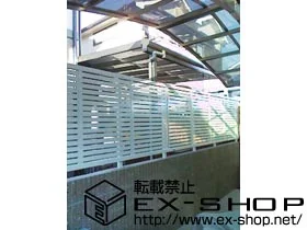 YKKAPのフェンス・柵 エクスライン フェンス5型 自由柱施工 施工例