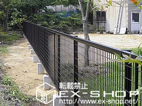 石川県加賀市のYKKAPのフェンス・柵 レスティナメッシュフェンス2A型 施工例