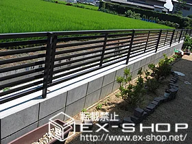 LIXIL リクシル(TOEX)のフェンス・柵 プリレオR3型フェンス 施工例