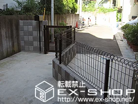 YKKAPのフェンス・柵 イーネットフェンス1型[自由柱] 施工例