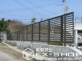 LIXIL リクシル(TOEX)のフェンス・柵 シャレオ R9型 フェンス フリーポールタイプ 施工例