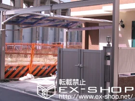 YKKAPの門扉 エクスライン 門扉6型 機能門柱施工 施工例