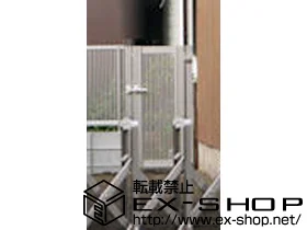 YKKAPの門扉 エクスライン門扉 2型 片開き 門柱使用 施工例