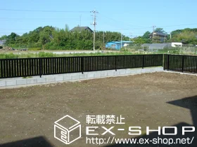 YKKAPのフェンス・柵 エクスラインフェンス22型[自由柱] 施工例