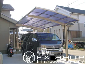 兵庫県加古川市のLIXIL リクシル(トステム)のカーポート カーブポートシグマIII 積雪〜20cm対応 施工例