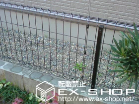 千葉県藤沢市のLIXIL リクシル(TOEX)のフェンス・柵 イーネットフェンス1F型 自由柱タイプ 施工例