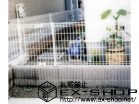 LIXIL リクシル(新日軽)のフェンス・柵 ビクロスフェンス 半円：巾70 施工例