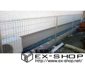 YKKAPのフェンス・柵 イーネットフェンス1F型 自由柱タイプ 施工例