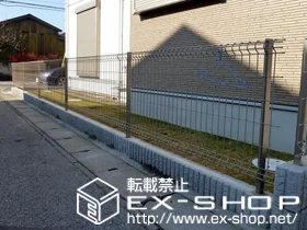 千葉県柏市のLIXIL リクシル(TOEX)のフェンス・柵 ハイグリッドフェンスN8型 フリーポールタイプ 施工例