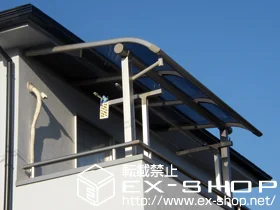 埼玉県北本市のYKKAPのバルコニー・ベランダ屋根、カーポート ヴェクターテラス R型 屋根タイプ 単体 積雪〜20cm対応 施工例