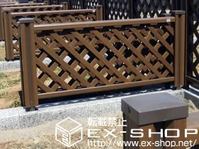 千葉県枚方市のLIXIL リクシル(TOEX)のフェンス・柵 ステイウッドフェンスM1型（T-80） 施工例