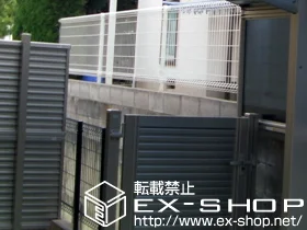 兵庫県神戸市垂水区のLIXIL リクシル(TOEX)のフェンス・柵 ハイグリッドフェンスN8型 施工例