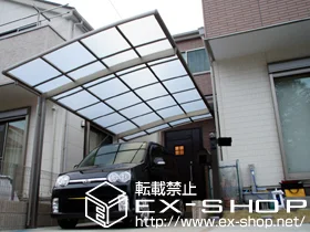 千葉県柏市のLIXIL リクシル(トステム)のカーポート カーブポートシグマIII 積雪〜20cm対応 施工例