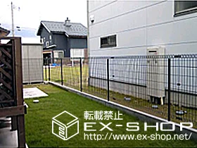 新潟県三条市のLIXIL リクシル(TOEX)のフェンス・柵 ハイグリッドフェンス 11型 施工例
