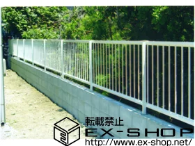 YKKAPのフェンス・柵 レスティナフェンス21型[自由柱] 施工例