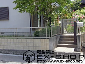 栃木県宇都宮市のLIXIL リクシル(TOEX)のフェンス・柵 プリレオＲ13型フェンス[フリーポール] 施工例