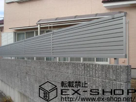 兵庫県赤穂市のYKKAPのフェンス・柵 エクスラインフェンス7型 フリーポールタイプ 施工例