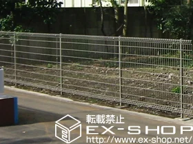 LIXIL リクシル(TOEX)のフェンス・柵 ハイグリッドフェンスＮ8型 [フリーポール] 施工例