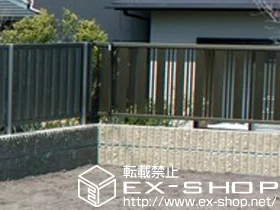 静岡県松本市のLIXIL リクシル(TOEX)のフェンス・柵 ハイミレーヌR5型フェンス フリーポールタイプ 施工例