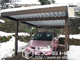 YKKAPのカーポート ジーポートneo Ａタイプ 4本柱 積雪〜100ｃｍ対応 施工例