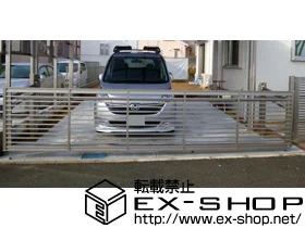 兵庫県茅ヶ崎市のLIXIL リクシル（トステム）のカーポート ワイドオーバードアS1型 電動式 施工例