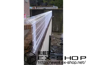 積水樹脂(セキスイ)のフェンス・柵 メッシュフェンス G10-R ｍ 施工例