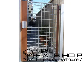 LIXIL リクシル(TOEX)の門扉 ライフモダンII CA型 片開き 柱使用 施工例