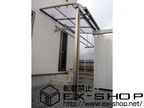 滋賀県佐倉市ののカーポート、テラス屋根 ライザーテラスII R型 テラスタイプ 単体 積雪〜20cm対応 施工例