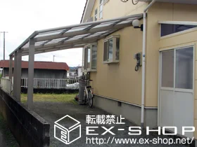 兵庫県たつの市のLIXIL リクシル(トステム)のカーポート ルーフポートシグマIII 縦連棟 積雪〜20cm対応 施工例
