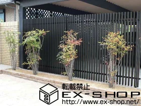 愛知県京都市のLIXIL リクシル(TOEX)のフェンス・柵 プログコートフェンス F1型 単色 フリーポールタイプ 施工例