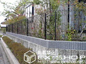 東京都横浜市のYKKAPのフェンス・柵 イーネットフェンス1F型 自由柱タイプ 施工例