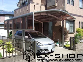 神奈川県川越市のValue Selectのカーポート レイナツインポート 積雪〜20cm対応＋サイドパネル 施工例